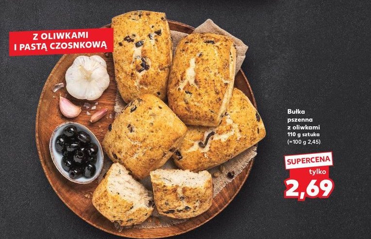 Bułka pszenna z oliwkami promocja