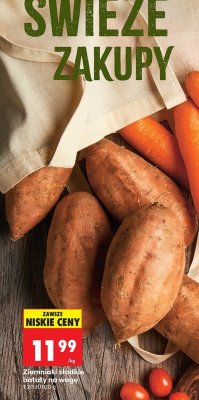 Ziemniaki słodkie bataty na wagę promocja w Biedronka