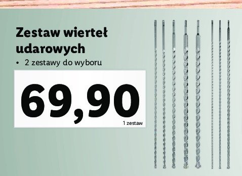 Zestaw wierteł udarowych promocja w Lidl