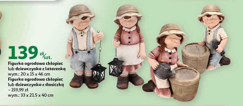 Figurka dziewczynka z latarenk膮 20 x 15 x 46 cm promocja