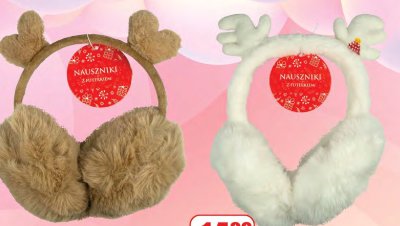 Nauszniki z futerkiem promocja w Dino