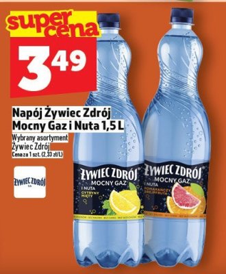 Napój Żywiec Zdrój Mocny Gaz i Nuta promocja w TOPAZ