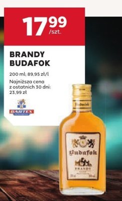 Brandy Budafok 200 ml promocja w Stokrotka