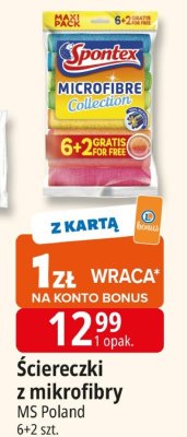 Ściereczki z mikrofibry Spontex promocja w Leclerc