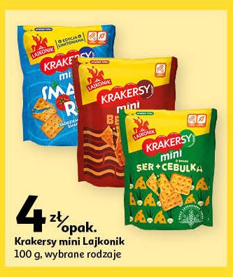 Krakersy mini ser-cebula Lajkonik krakersy promocja