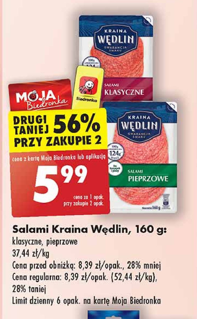 Salami klasyczne Kraina wędlin promocja