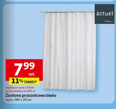 Zasłona prysznicowa 180 x 200 cm Actuel promocja