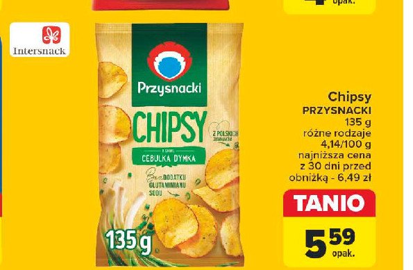 Chipsy cebulka dymka Przysnacki promocja