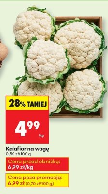 Kalafior na wagę promocja w Biedronka