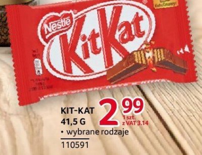 Baton Kit-Kat 41,5 g promocja w Selgros
