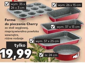 Forma okr膮g艂a cherry 28 cm Ambition promocja
