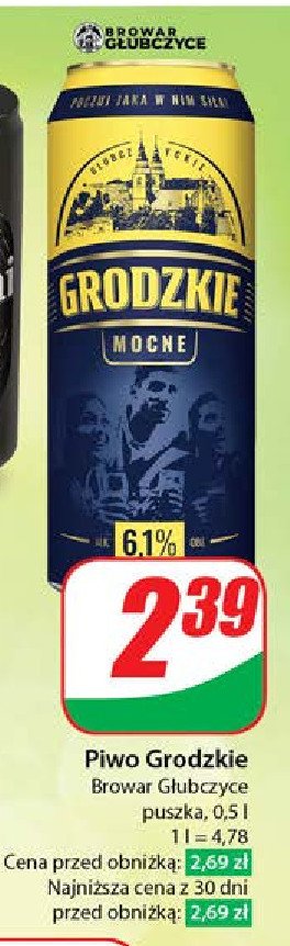 Piwo Grodzkie mocne promocja w Dino