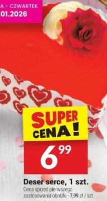 Deser serce, 1 szt. promocja w Twój Market