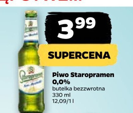 Piwo STAROPRAMEN NON ALCOHOLIC promocja