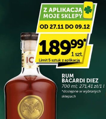 Rum Bacardi Diez promocja w Groszek