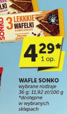 Wafle Sonko wybrane rodzaje promocja w Groszek