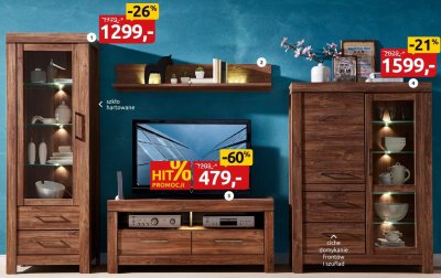 Szafka RTV RTV2S/6/14 promocja w Black Red White