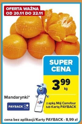 Mandarynki promocja w Carrefour Express