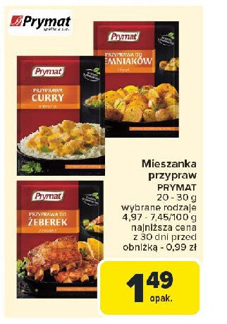 Curry Prymat promocja w Carrefour Market