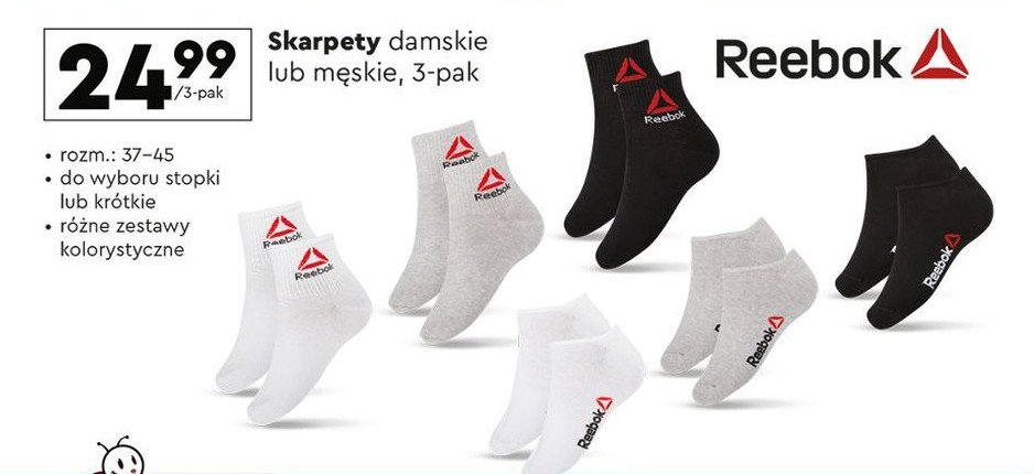 Skarpetki damskie Reebok promocja