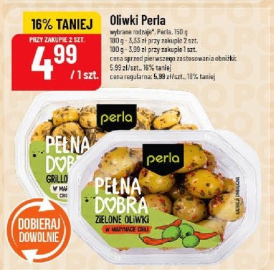 Oliwki Perla zielone w zalewie promocja w POLOmarket