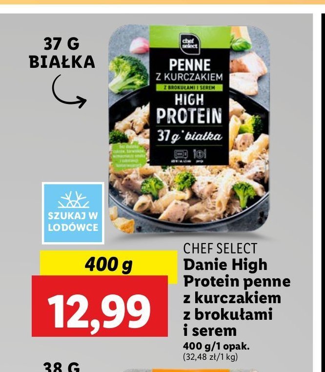 Danie penne z kurczakiem Chef select promocja