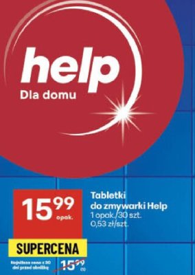 Tabletki do zmywarki Help promocja w Delikatesy Centrum