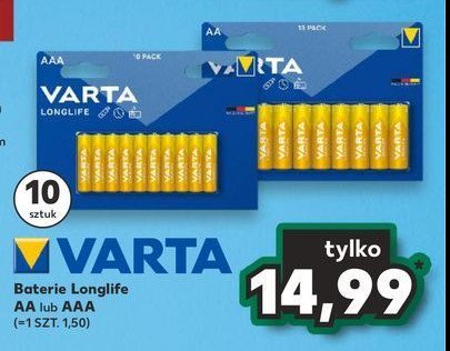 Baterie longlife extra aa Varta promocja