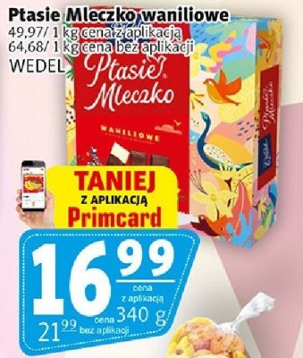 Ptasie Mleczko waniliowe WEDEL promocja w Prim Market