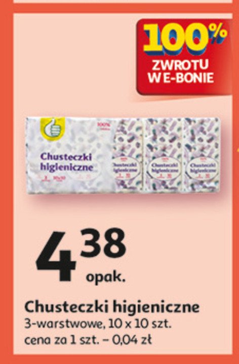 Chusteczki higieniczne 3-warstwowe Podniesiony kciuk promocja