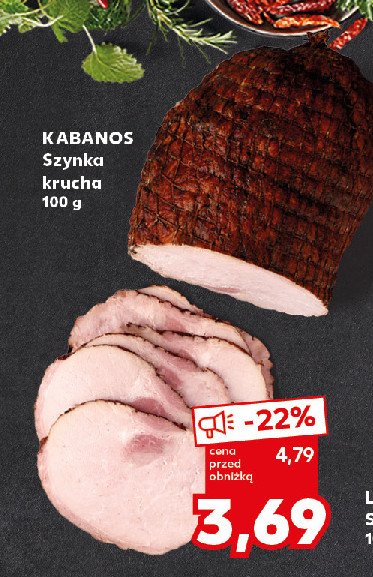 Szynka krucha Kabanos promocja