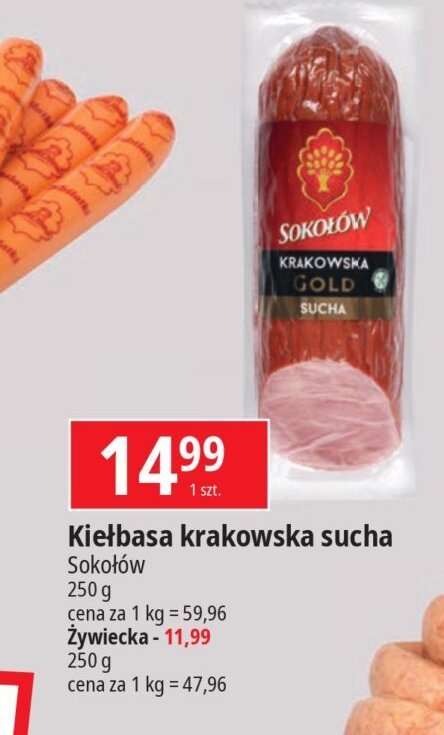 Kiełbasa krakowska sucha Sokołów promocja