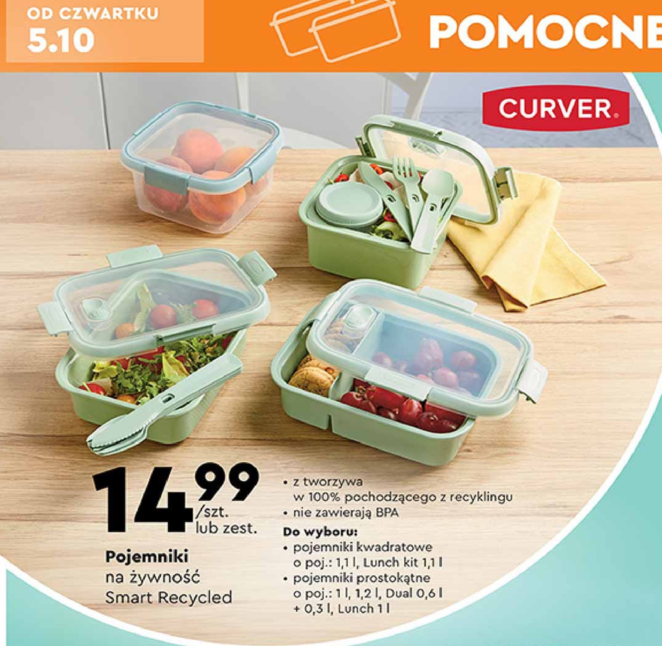 Pojemnik lunch kit 1.1 l Curver promocja