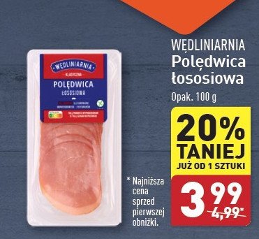 Polędwica łososiowa Wędliniarnia classic promocja w Aldi