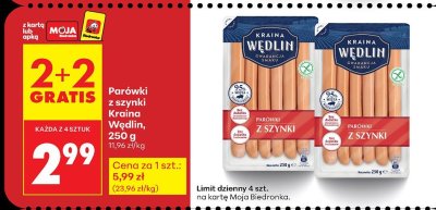 Parówki z szynki  promocja w Biedronka
