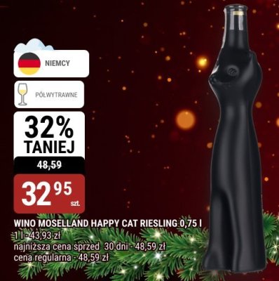 Wino Mosellano Happy Cat Riesling 0,75 l promocja w bi1