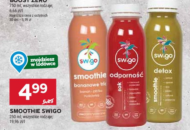 Smoothie detox Swigo promocja