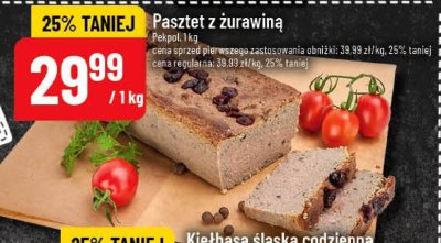 Pasztet z żurawiną promocja w POLOmarket