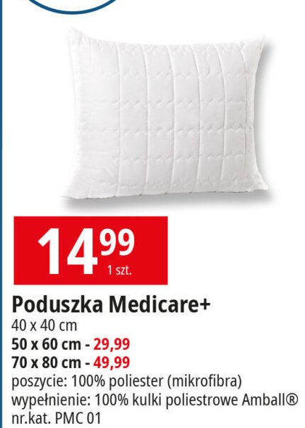 Poduszka medicare 40 x 40 cm Amw promocja