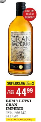 Rum 7-letni 700 ml Gran Imperio promocja