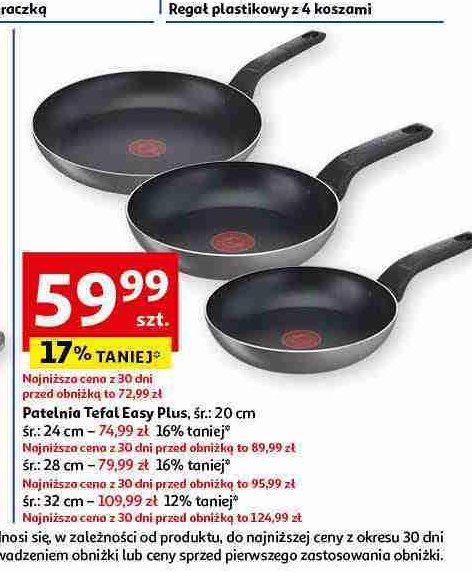 Patelnia easy plus 28 cm Tefal promocja