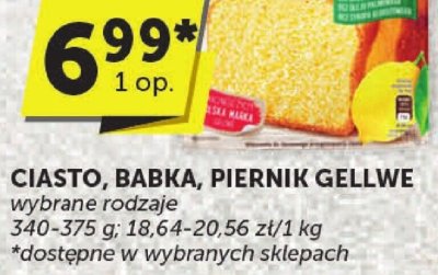 Ciasto Babka Piernik Gellwe wybrane rodzaje promocja w ABC