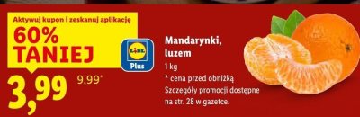 Mandarynki luzem promocja w Lidl