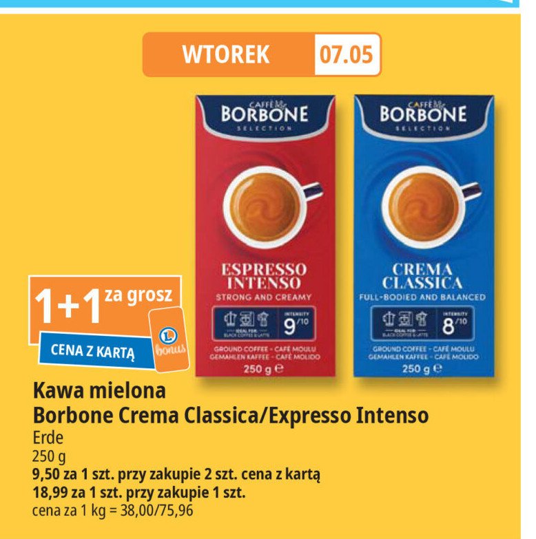 Kawa Borbone espresso intenso promocja