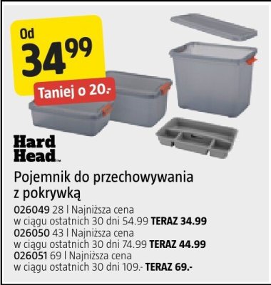 Pojemnik do przechowywania z pokrywką Hard Head promocja w Jula