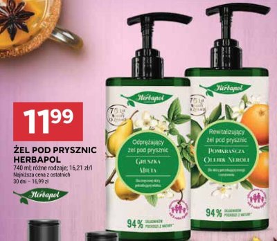 Żel pod prysznic Herbapol promocja w Stokrotka