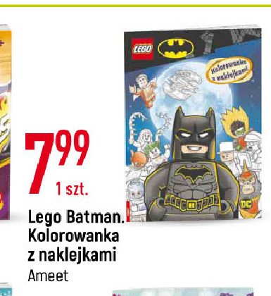 Kolorowanka z naklejkami Lego the batman movie promocja
