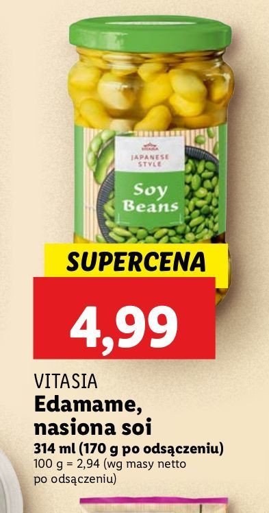 Nasiona soi edamame Vitasia promocja