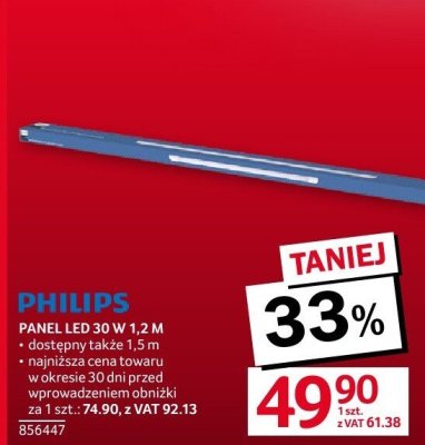 Panel LED 30W 1,2m promocja w Selgros