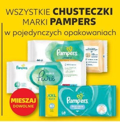 Chusteczki PAMPERS w pojedynczych opakowaniach promocja w Kaufland
